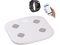 newgen medicals Fitness-Sportuhr mit GPS, Puls & WLAN-Personenwaage mit Körperanalyse