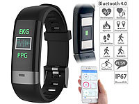 newgen medicals Fitness-Armband, Blutdruck-/Herzfrequenz-/EKG-Anzeige, Bluetooth, App