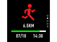 ; GPS-Tracker, Schwimm-UhrenFitness-Uhren transreflektive Always-on-Displays ablesbareFitness-TrackerFitness-Armbänder transreflektive DisplaysSportuhren TouchscreensSportuhren Touch-DisplaysActivity-TrackerSportuhr SchwimmenSchwimmen Schwimmsport wasserdichte wasserfeste G-Sensoren transreflektive transflektiveSmart-Armbänder 