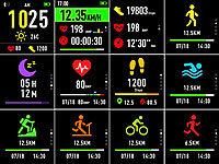 ; GPS-Tracker, Schwimm-UhrenFitness-Uhren transreflektive Always-on-Displays ablesbareFitness-TrackerFitness-Armbänder transreflektive DisplaysSportuhren TouchscreensSportuhren Touch-DisplaysActivity-TrackerSportuhr SchwimmenSchwimmen Schwimmsport wasserdichte wasserfeste G-Sensoren transreflektive transflektiveSmart-Armbänder 