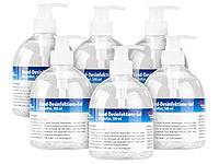 newgen medicals 6er-Set Hand-Desinfektions-Gels im Spender, alkoholfrei, je 500 ml