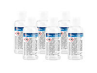 newgen medicals 6er-Set Hand-Desinfektions-Gels, Aloe Vera, Spender-Flasche, je 60 ml