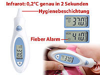 Thermomètre auriculaire infrarouge à écran LCD et embout hygiénique