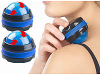 newgen medicals 2 masseurs roll-on avec support rotatif 360°, coloris bleu