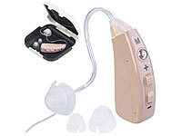 newgen medicals Akku-HdO-Hörverstärker HV-633 mit zwei Klangkulissen-Modi, 42 dB; IdO-Hörverstärker IdO-Hörverstärker IdO-Hörverstärker IdO-Hörverstärker 