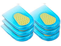 3 paires de coussinets d'amortissement en gel de silicone pour talons