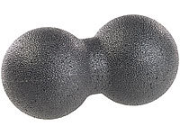 newgen medicals Duo-Faszienmassageball für punktuelle Selbstmassage, Ø 8 cm, schwarz