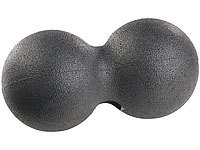 newgen medicals Massage-Duoball und Faszien-Trainer für Rücken & Co., Ø 12 cm, schwarz