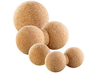 4 balles en liège simples Ø 6,5 / 10 cm et doubles Ø 6,5 / 8 cm