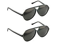 2 lunettes à trous