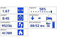 ; Fitness-Armbänder mit Herzfrequenz-Messung und GPS-Streckenaufzeichnung 