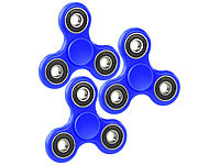 newgen medicals 3-seitiger Hand-Spinner mit ABEC-7-Kugellager, blau, 3er-Set