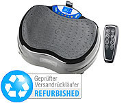 newgen medicals 3D-Vibrationsplatte WBV-620.3D mit 2 Modi,Expandern(Versabdrückläufer); Fitness-Armband mit Blutdruck- und Herzfrequenz-Anzeigen, Bluetooth 