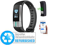 newgen medicals Fitness-Armband, Blutdruck-& Herzfrequenz-Anzeige (Versandrückläufer); Fitness-Armband mit Blutdruck- und Herzfrequenz-Anzeigen, Bluetooth Fitness-Armband mit Blutdruck- und Herzfrequenz-Anzeigen, Bluetooth 