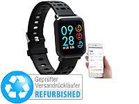 newgen medicals Fitness-Uhr, Blutdruck & Herzfrequenz-Anzeige (Versandrückläufer); Fitness-Armbänder mit Herzfrequenz-Messung und GPS-Streckenaufzeichnung 