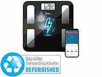 newgen medicals Solar-Personenwaage, Personenwaage Bluetooth