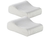 newgen medicals 2er-Set Wellness-Reisekissen aus thermoaktivem Memory-Foam; Reisekissen Reisekissen Reisekissen Reisekissen 