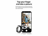 ; Fitness- und Schlaftracker-Ringe mit SOS-Funktion und Touch-Steuerung Fitness- und Schlaftracker-Ringe mit SOS-Funktion und Touch-Steuerung Fitness- und Schlaftracker-Ringe mit SOS-Funktion und Touch-Steuerung 