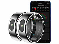 ; Fitness- und Schlaftracker-Ringe mit SOS-Funktion und Touch-Steuerung Fitness- und Schlaftracker-Ringe mit SOS-Funktion und Touch-Steuerung Fitness- und Schlaftracker-Ringe mit SOS-Funktion und Touch-Steuerung 