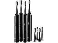 4 brosses à dents électriques soniques rechargeables SZB-300 avec 5...