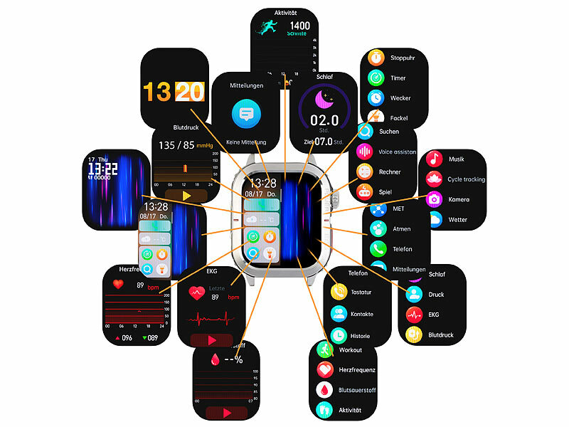 ; Fitness- und Schlaftracker-Ringe mit SOS-Funktion und Touch-Steuerung, Fitness-Armbänder mit Blutdruck-Anzeige und EKG-Aufzeichnung Fitness- und Schlaftracker-Ringe mit SOS-Funktion und Touch-Steuerung, Fitness-Armbänder mit Blutdruck-Anzeige und EKG-Aufzeichnung Fitness- und Schlaftracker-Ringe mit SOS-Funktion und Touch-Steuerung, Fitness-Armbänder mit Blutdruck-Anzeige und EKG-Aufzeichnung Fitness- und Schlaftracker-Ringe mit SOS-Funktion und Touch-Steuerung, Fitness-Armbänder mit Blutdruck-Anzeige und EKG-Aufzeichnung 