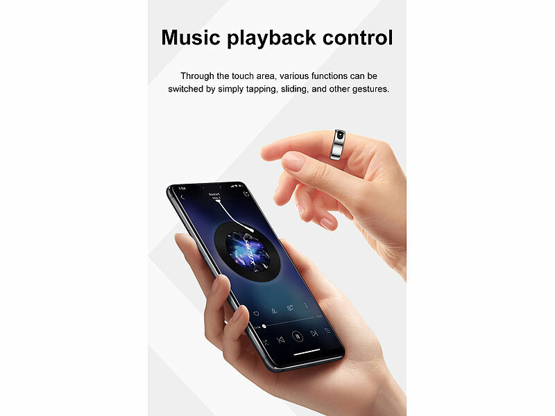 ; Fitness- und Schlaftracker-Ringe mit SOS-Funktion und Touch-Steuerung Fitness- und Schlaftracker-Ringe mit SOS-Funktion und Touch-Steuerung Fitness- und Schlaftracker-Ringe mit SOS-Funktion und Touch-Steuerung 