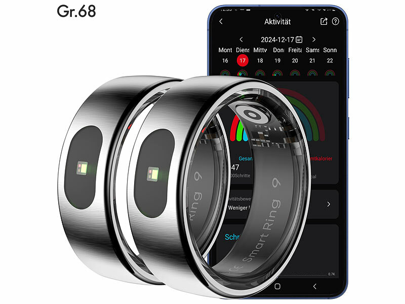 ; Fitness- und Schlaftracker-Ringe mit SOS-Funktion und Touch-Steuerung Fitness- und Schlaftracker-Ringe mit SOS-Funktion und Touch-Steuerung Fitness- und Schlaftracker-Ringe mit SOS-Funktion und Touch-Steuerung 