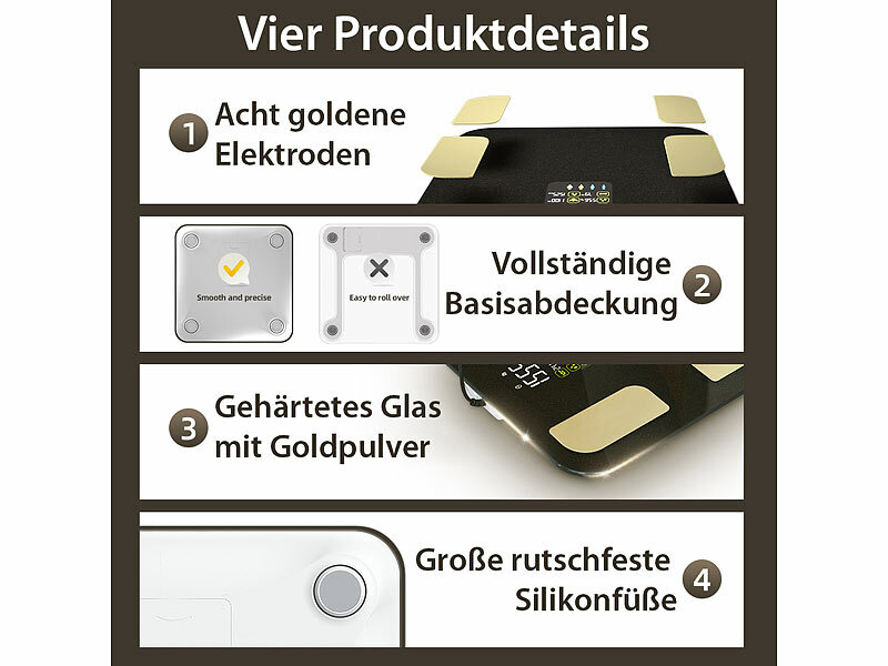 ; Körperanalysewaagen mit Bluetooth Körperanalysewaagen mit Bluetooth Körperanalysewaagen mit Bluetooth Körperanalysewaagen mit Bluetooth 